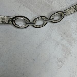 Chico's Adjustable Snakeskin Belt - Size M/L - EUC